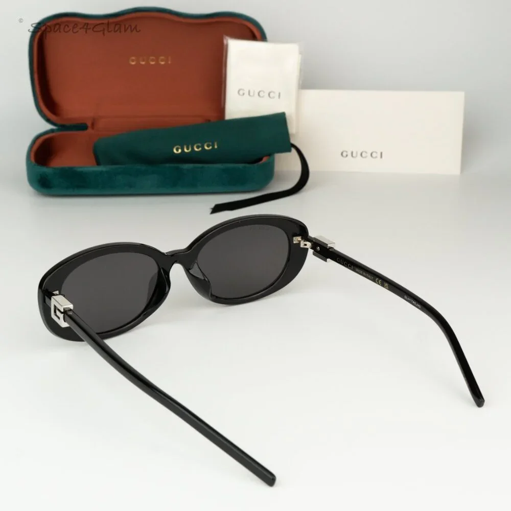 Gucci Men Sunglasses Black Grey Oval GG1684SA 001 BRAND NEW